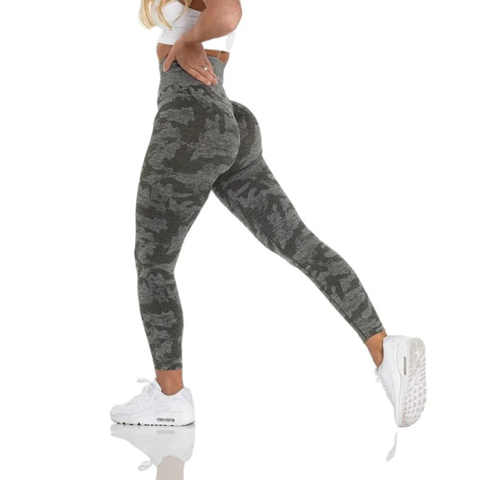 Nvgtn Camo Seamless Workout Leggings Butt Lift Yoga Pants Women Stretch Fitness Outfits Sports Wear Gym Fuchsia Nylon