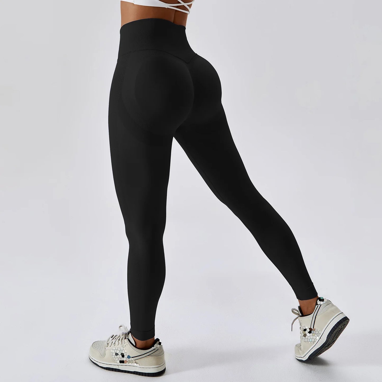 Women High Waist Fitness Leggings Gym Clothing Sports Workout Pants Push Up Yoga Leggings Seamless Sports Leggings