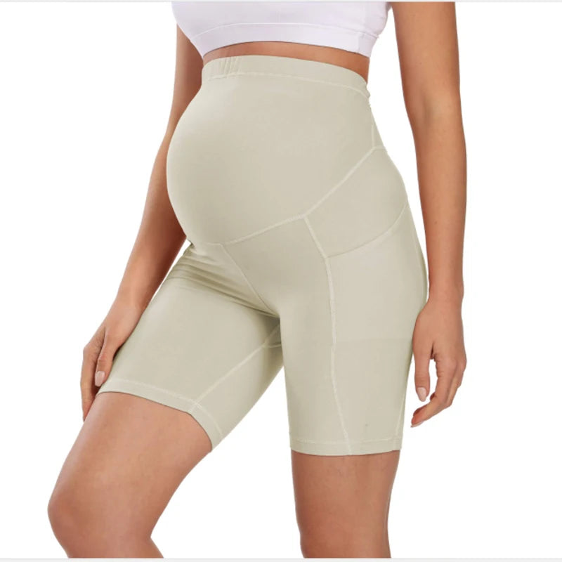 Plus Size S M L Xl Maternity Sports Hip Yoga Safety Pants Hip Fitness Running Shorts for Pregnant Women Leggings Clothes