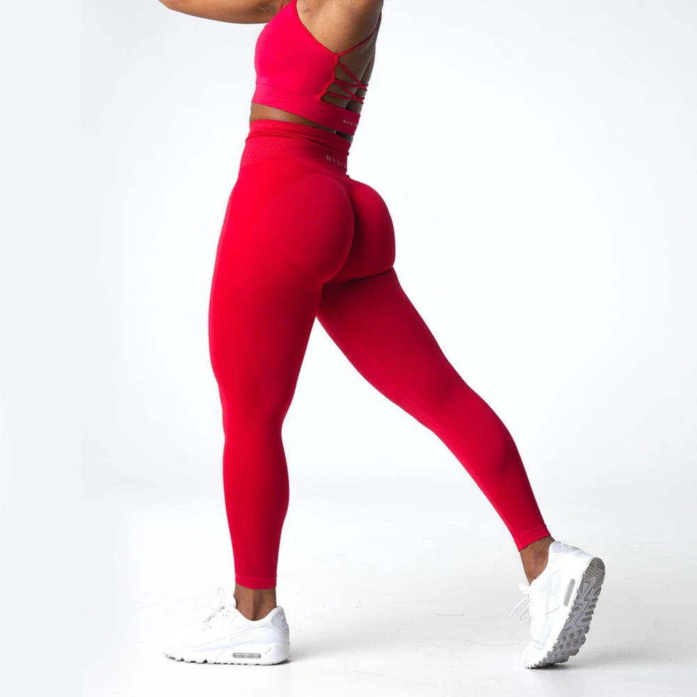 NVGTN Seamless Spandex Contour 2.0 Seamless Leggings for Running Yoga Workout Women High Waist Seamless Workout Leggings Yoga