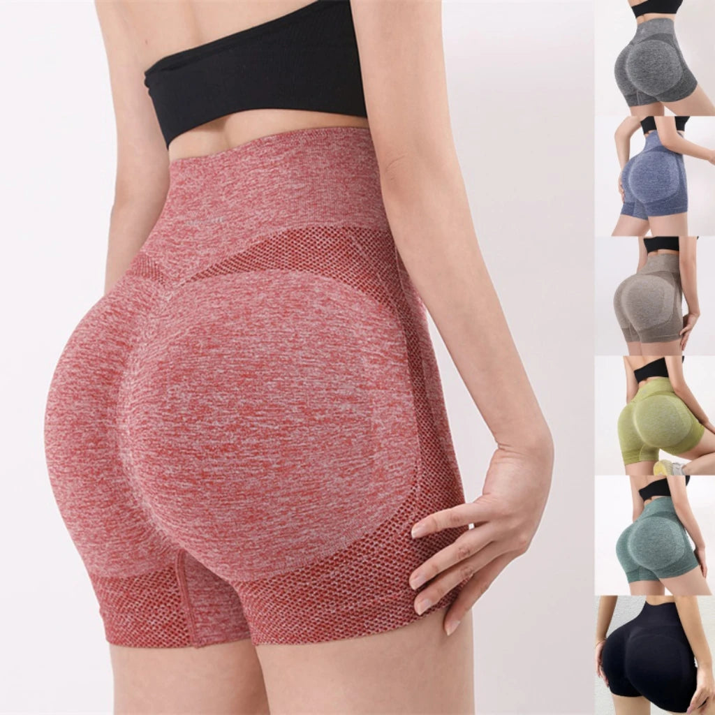 High Waist Yoga Shorts Women Seamless Scrunch Butt Push Up Yoga Shorts Gym Shorts Athletic Booty Workout Short Women Clothing