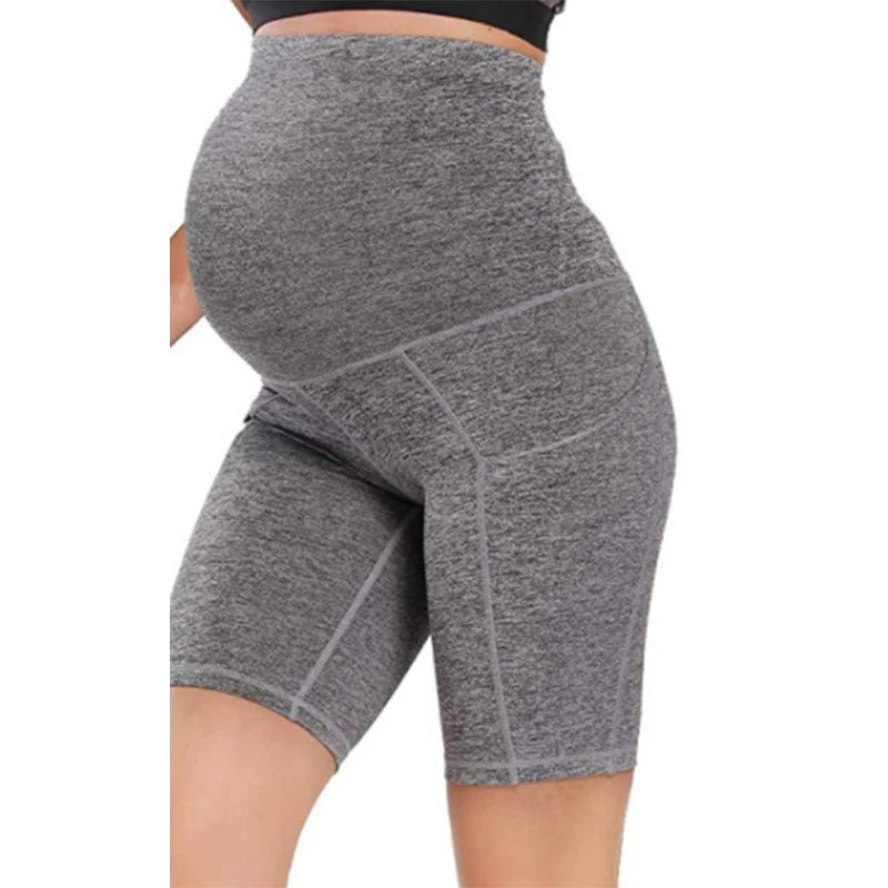 Plus Size S M L Xl Maternity Sports Hip Yoga Safety Pants Hip Fitness Running Shorts for Pregnant Women Leggings Clothes