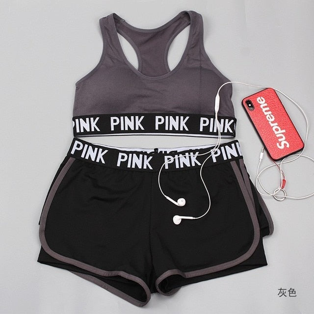 2020 new Gym Set Women Yoga Set  Women Workout Clothes Gym Wear Jogging Sport Set Women Fitness Clothing Conjunto Sport Mujer