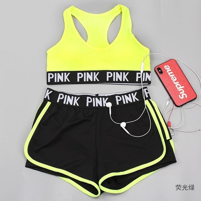 2020 new Gym Set Women Yoga Set  Women Workout Clothes Gym Wear Jogging Sport Set Women Fitness Clothing Conjunto Sport Mujer