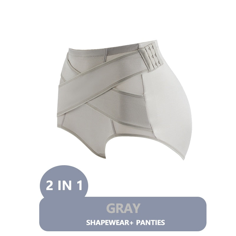 Flarixa Plus Size Women's Waist Trainer Body Shaper Tummy Control Shorts High Waist Flat Belly Panties Butt Lifter Pants Boxer