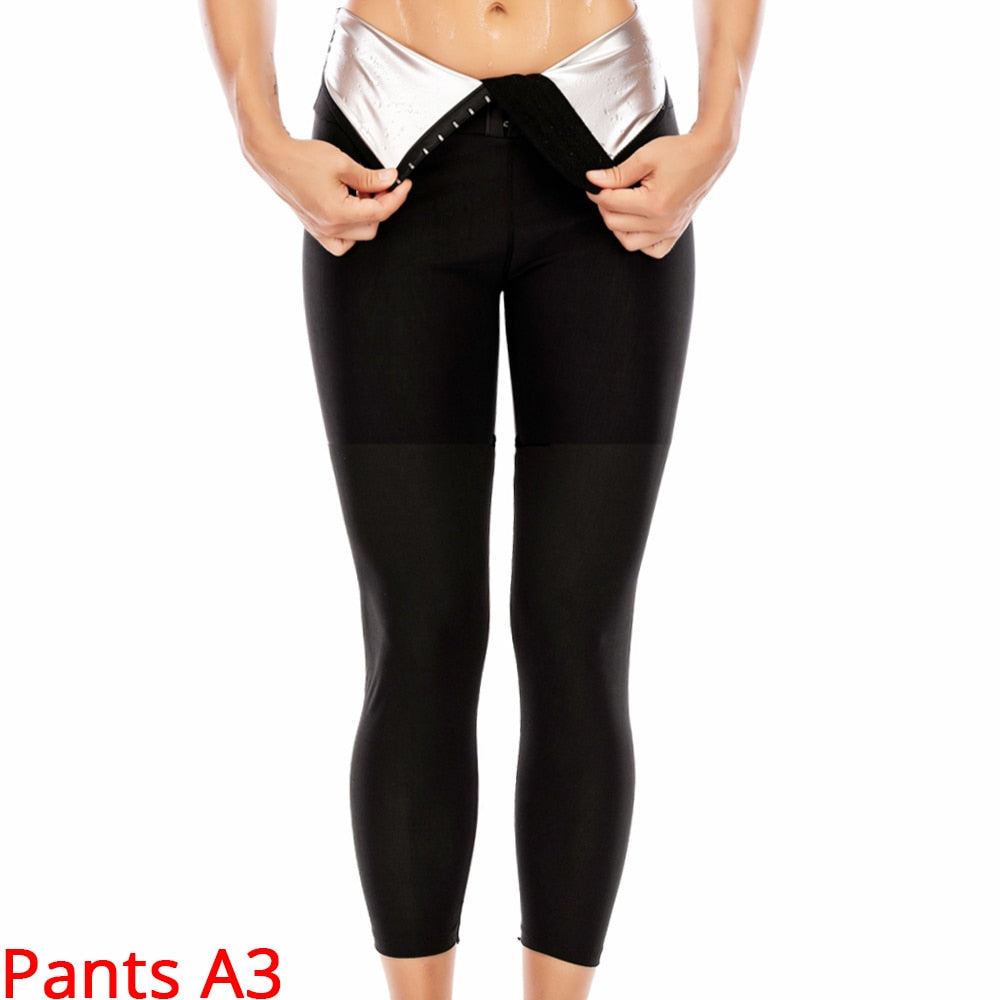 CXZD Body Shaper Pants Sauna Shapers Hot Sweat Sauna Effect Slimming Pants Fitness Shapewear Workout Gym Leggings Fitness Pants