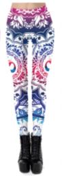 NADANBAO Seven Chakra Mandala Leggings Women Workout Pants Aztec Round OM Printed Leggins Fashion Outdoor Legins