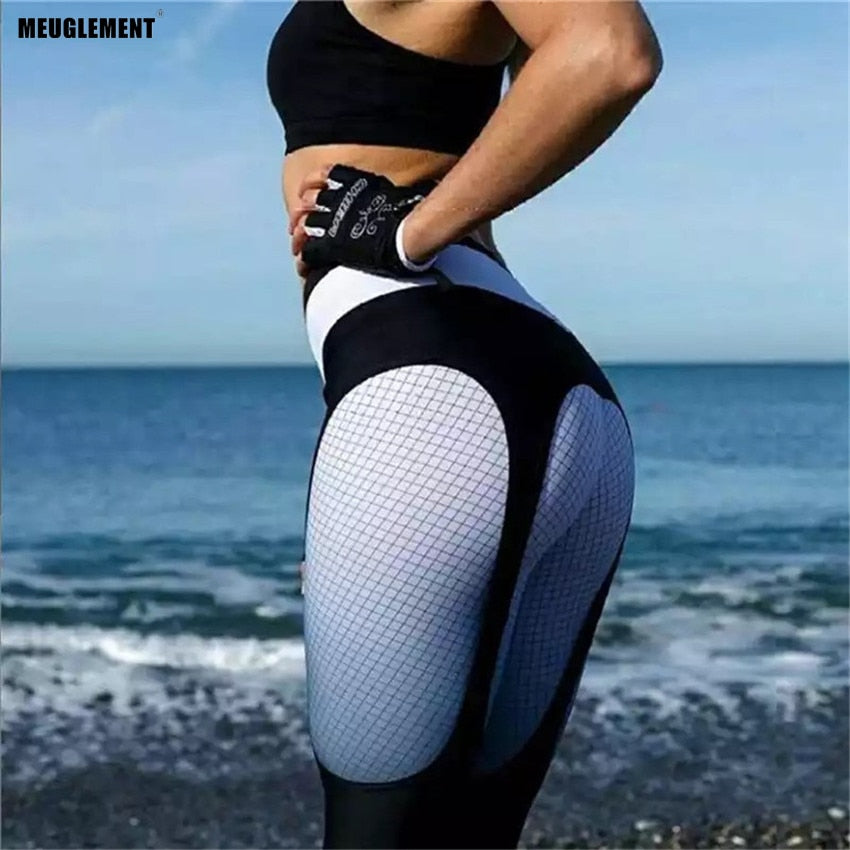 Leggings For Women Workout Push Up Leggins Women Sportswear Plaid Gradient Color Leggings Female Pants Gothic Fitness Leggins