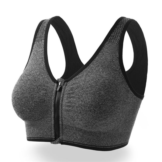 Front Zipper Sports Bras For Women Shockproof Breathable Rimless Running Vest Yoga Sports Bralette Underwear Women Workout Top