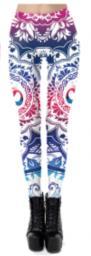 NADANBAO Seven Chakra Mandala Leggings Women Workout Pants Aztec Round OM Printed Leggins Fashion Outdoor Legins