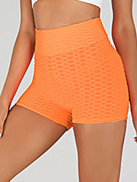 NORMOV Yoga Shorts Anti Cellulite Shorts High Waist Push Up Gym Shorts Fitness Sports Shorts Solid Women Workout Shorts Summer