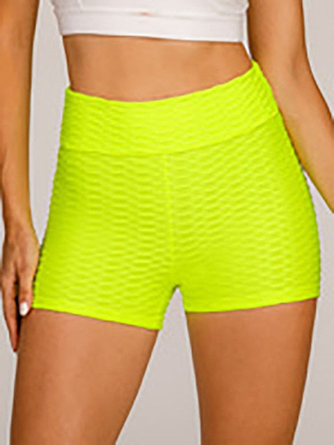 NORMOV Yoga Shorts Anti Cellulite Shorts High Waist Push Up Gym Shorts Fitness Sports Shorts Solid Women Workout Shorts Summer