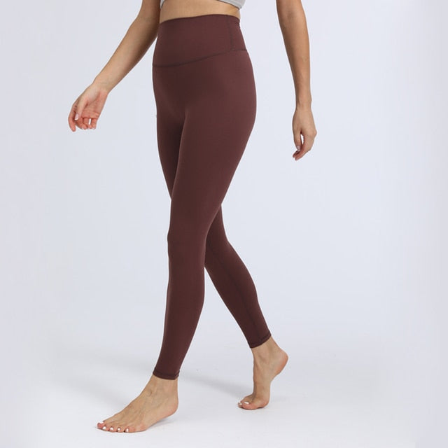Nepoagym 28 Inch Inseam RHYTHM Women Workout Leggings Full Length No Front Seam Buttery Soft Yoga Pants Gym Tights