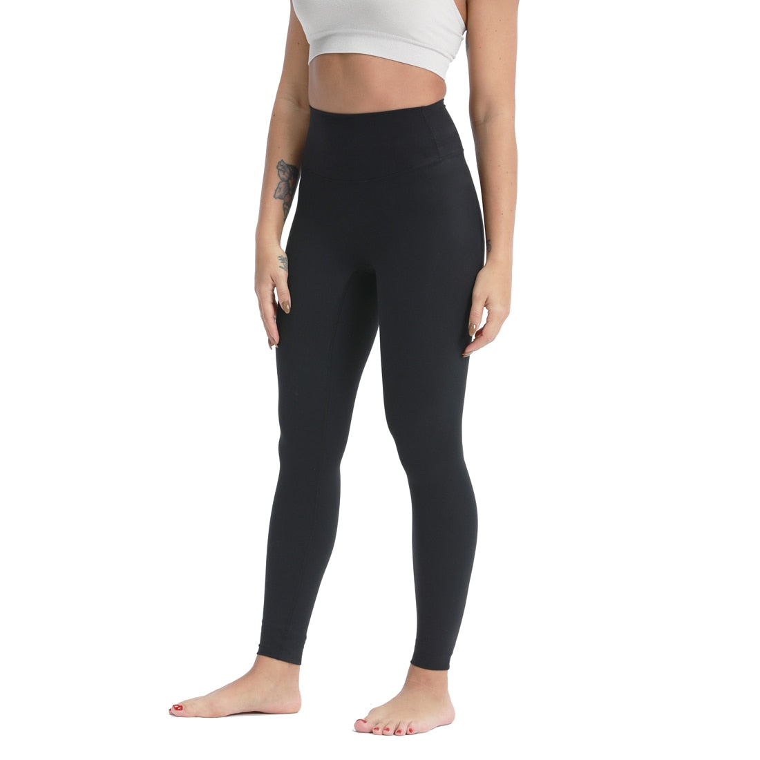 Nepoagym 28 Inch Inseam RHYTHM Women Workout Leggings Full Length No Front Seam Buttery Soft Yoga Pants Gym Tights