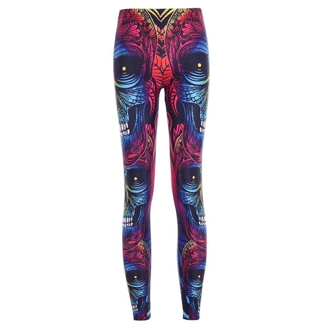 20 styles Women Fashion Legging Skull Head Love Mask Blood Printing leggings Slim High Waist Leggings Woman Sexy Pants