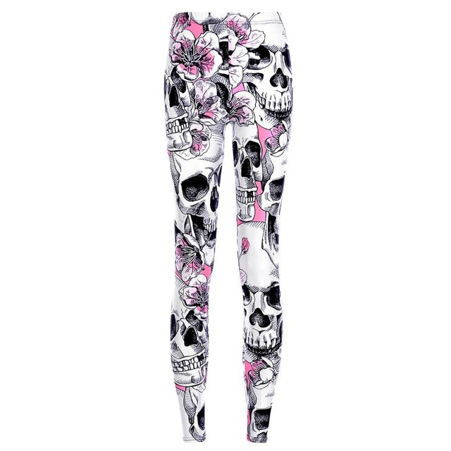 20 styles Women Fashion Legging Skull Head Love Mask Blood Printing leggings Slim High Waist Leggings Woman Sexy Pants