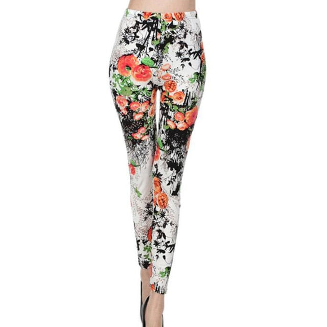 Women Comic Leggings Cartoon Printed Leggins high Stretch Girls Legging Punk Rock Leggin Disco Pants Evening Clubwear 9 styles