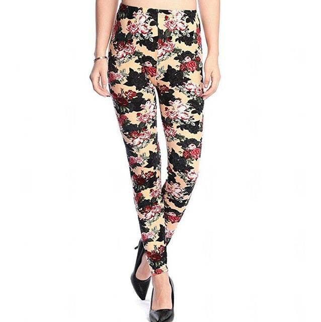 Women Comic Leggings Cartoon Printed Leggins high Stretch Girls Legging Punk Rock Leggin Disco Pants Evening Clubwear 9 styles