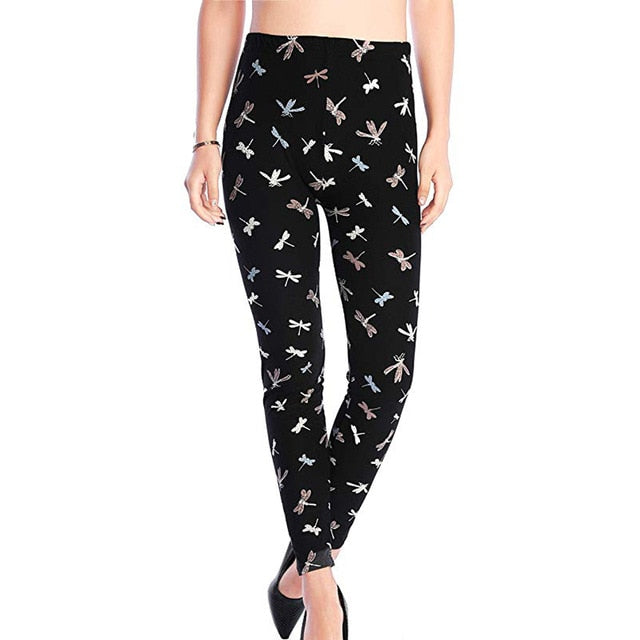 Women Comic Leggings Cartoon Printed Leggins high Stretch Girls Legging Punk Rock Leggin Disco Pants Evening Clubwear 9 styles