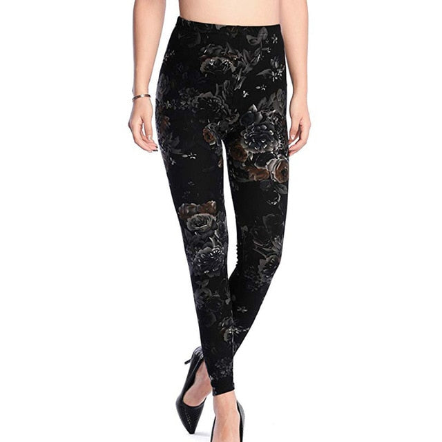 Women Comic Leggings Cartoon Printed Leggins high Stretch Girls Legging Punk Rock Leggin Disco Pants Evening Clubwear 9 styles