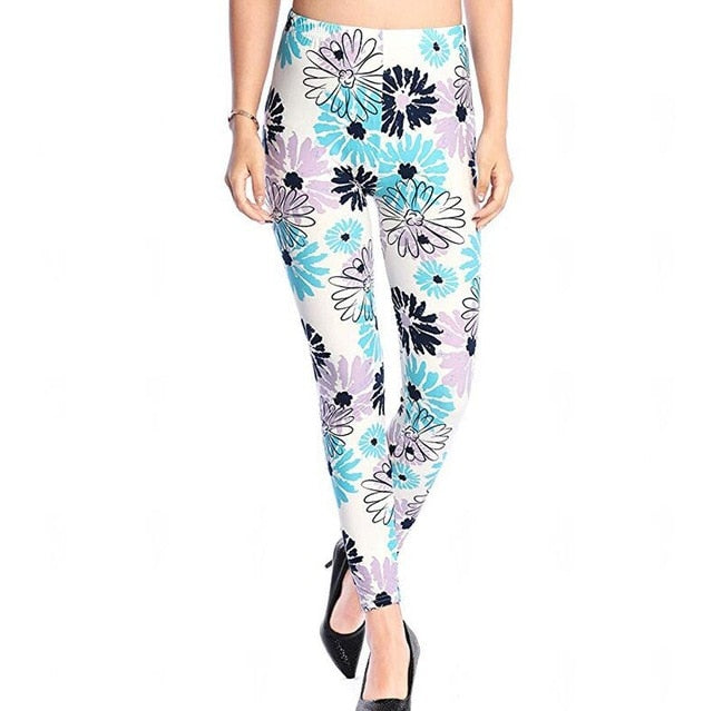 Women Comic Leggings Cartoon Printed Leggins high Stretch Girls Legging Punk Rock Leggin Disco Pants Evening Clubwear 9 styles