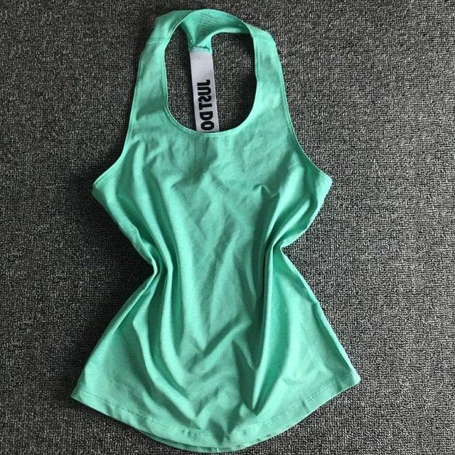 Women Sport tank Tops For Gym Vest Top Fitness Sleeveless T Shirt Sports Wear Yoga tank top Clothes Gym Vest Running workout