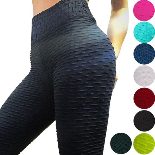 2021 Sexy Yoga Pants Fitness Sports Leggings Jacquard Sports Leggings Female Running Trousers High Waist Yoga Tight Sports Pants