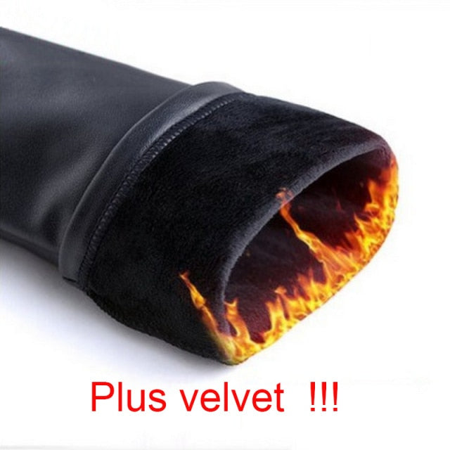 Nessaj Black Summer PU Leather Pants Women High Waist Skinny Push Up Leggings Elastic Trousers Plus Size Spandex 10% Jeggings
