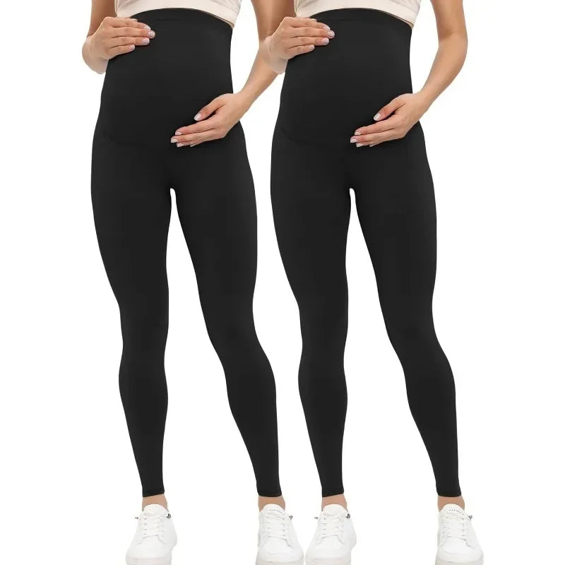 Maternity Leggings Over The Belly 25"- Buttery Soft Workout Activewear Yoga Womens Pregnancy Pants.для беременных,임산부,임산부 바지