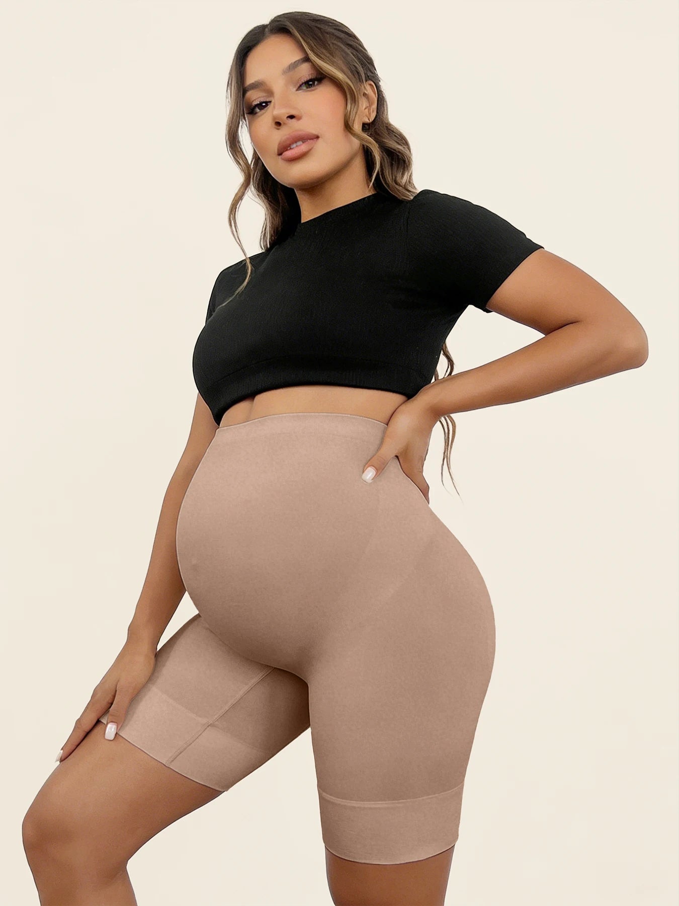 Maternity Leggings Short High Waist Sport Hip Clothes Pregnant Woman Yoga Fitness Sports Clothing Slim Fashion Shorts Clothes
