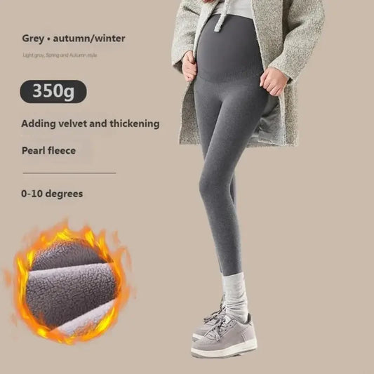 Pregnancy Leggings With Wide Elastic Waistband Breathable Cotton Thermal Tights For Exercise And Maternity Fashion 15UB