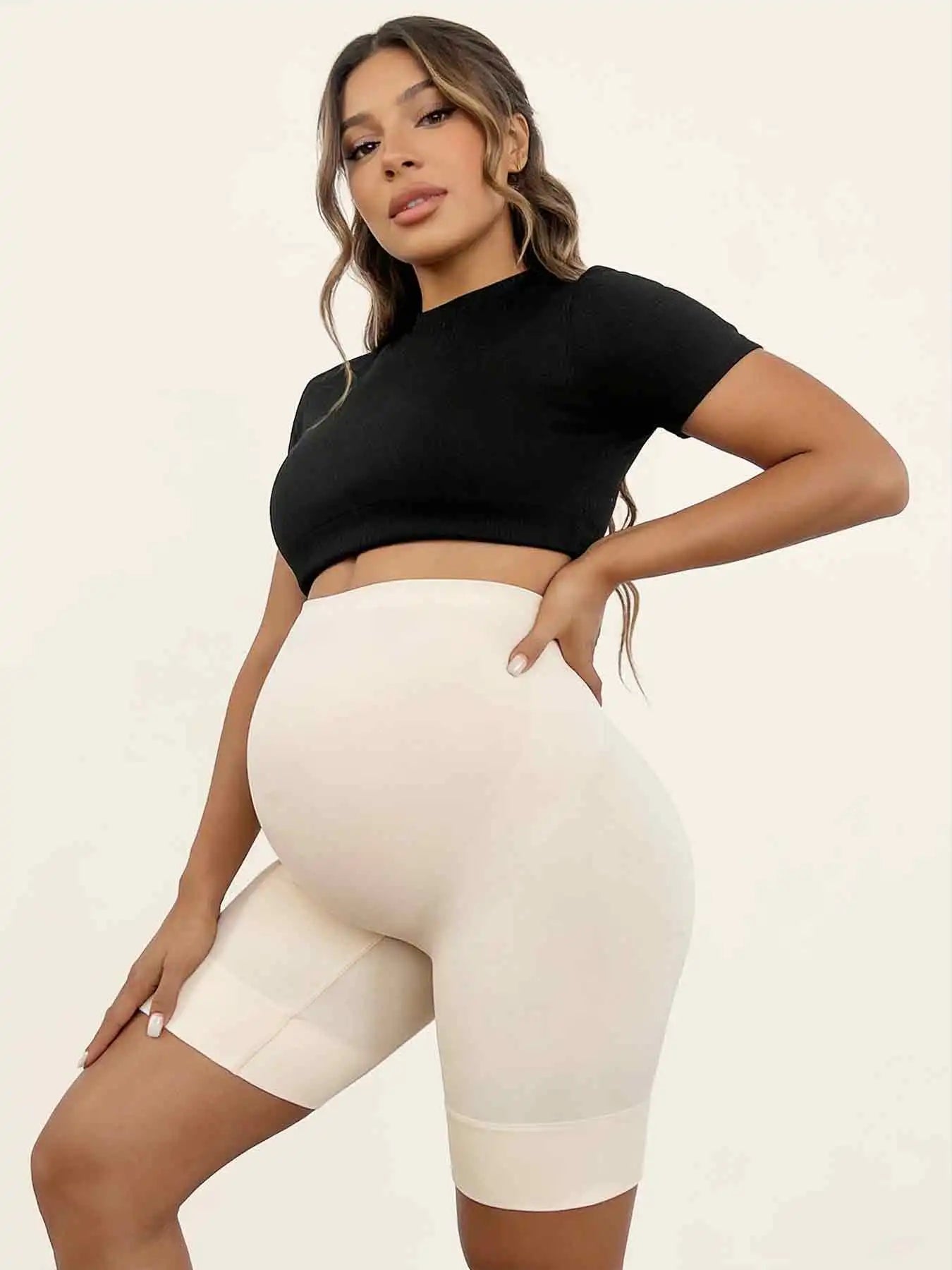 Maternity Leggings Short High Waist Sport Hip Clothes Pregnant Woman Yoga Fitness Sports Clothing Slim Fashion Shorts Clothes