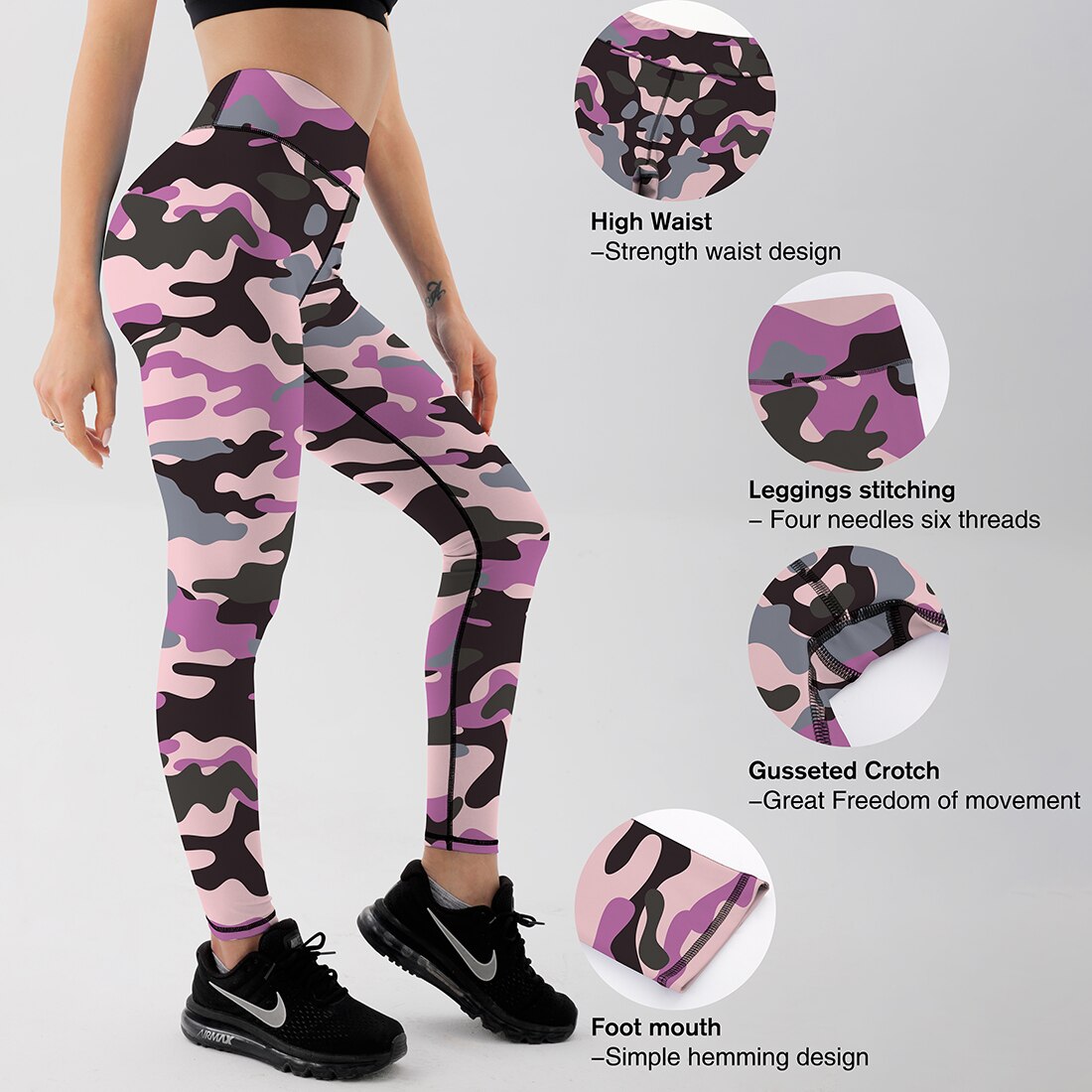 New Sexy High Waist Fitness Printed Leggings Women Workout Push Up Legging Fashion Bodybuilding Jeggings Women Pants