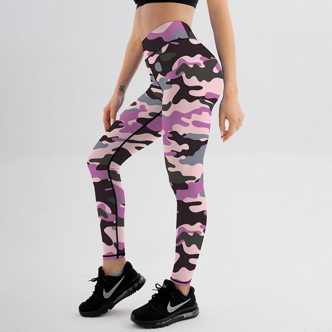 New Sexy High Waist Fitness Printed Leggings Women Workout Push Up Legging Fashion Bodybuilding Jeggings Women Pants