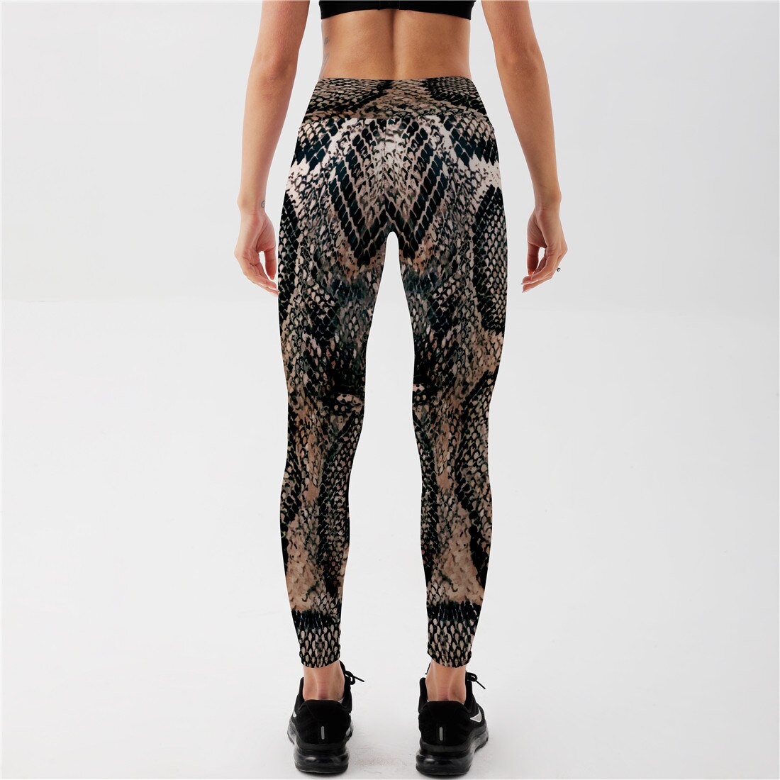 Female Snakeskin pattern Polyester Elastic Force Leggings New Style Women Workout Push Up Fashion Sexy Skinny Leggings