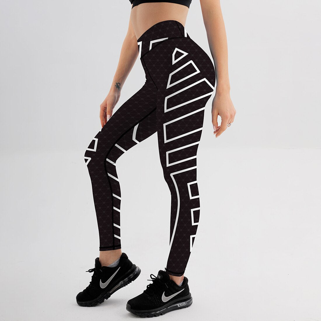 New Sexy High Waist Fitness Printed Leggings Women Workout Push Up Legging Fashion Bodybuilding Jeggings Women Pants