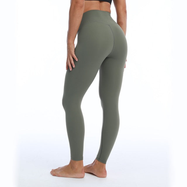 Nepoagym 28 Inch Inseam RHYTHM Women Workout Leggings Full Length No Front Seam Buttery Soft Yoga Pants Gym Tights