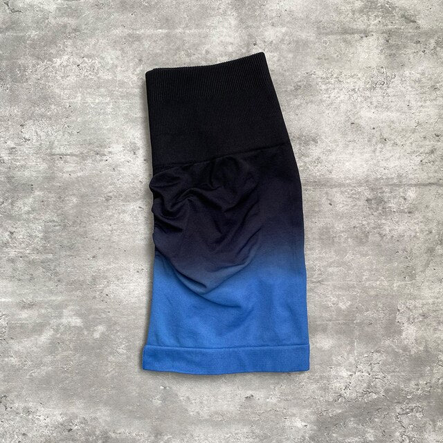New Ombre Seamless Yoga shorts Scrunch Butt Gym Shorts Summer Sportswear Fitness Activewear For Women Push Up Booty Leggings