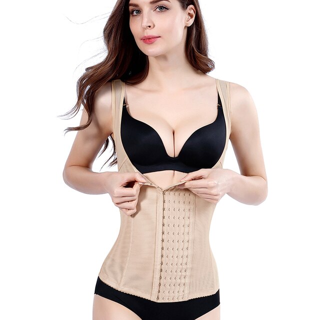 Women Waist Trainer Push Up Vest Tummy Belly Girdle Body Shaper control Waist Cincher Corset Vest Shapewear Slimming Sheath Belt