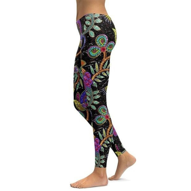 Printed Leggings Women Plus Size S-5XL Workout Legging Spandex High Waist Leggins Fitness Leggin Seamless Activewear Holographic