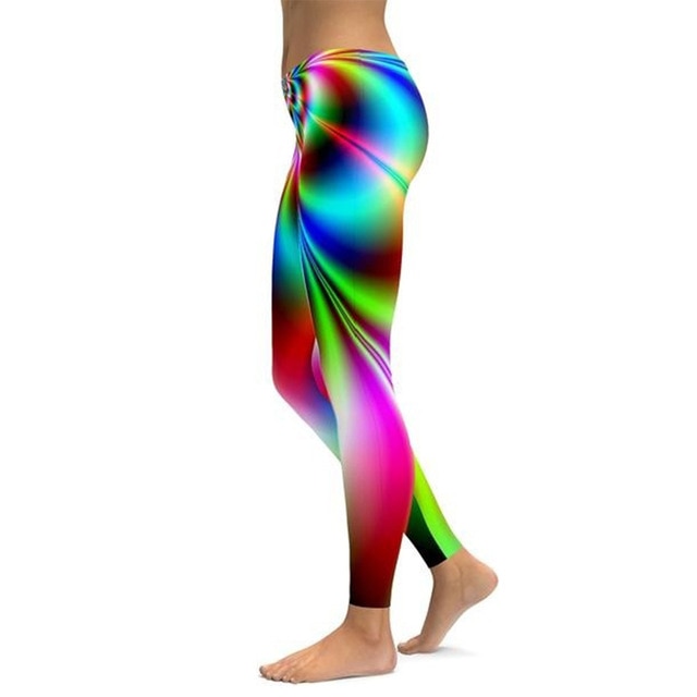 Printed Leggings Women Plus Size S-5XL Workout Legging Spandex High Waist Leggins Fitness Leggin Seamless Activewear Holographic